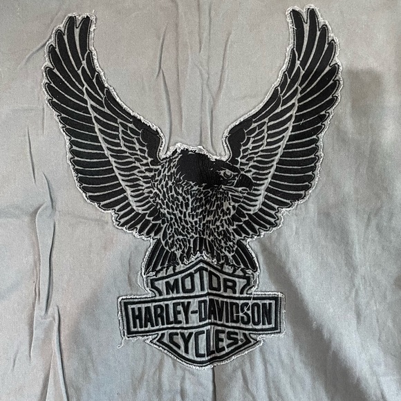 EUC vintage Harley Davidson button up top sz 3xl - Picture 4 of 5